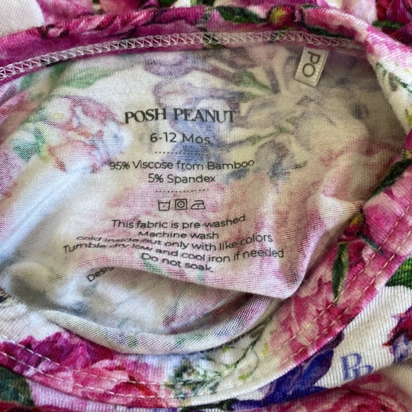 Posh Peanut Bella Peplum Bummie Set - 6-12m - Picture 3 of 4